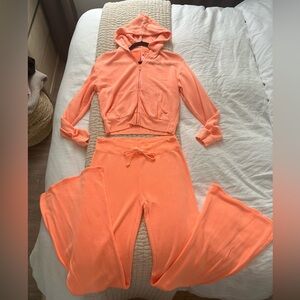 SKIMS - Orange Hooded Tracksuit Set
